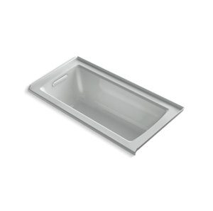 Archer® 60" x 30" alcove bath with integral flange and left-hand drain - K-1946-L-95