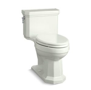 Kathryn® One-piece compact elongated toilet with concealed trapway, 1.28 gpf - K-3940-NY