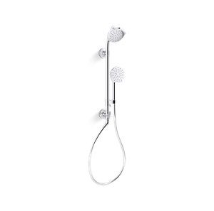HydroRail®-S Occasion Shower column kit with showerhead and handshower, 1.75 gpm - K-27119-G-CP
