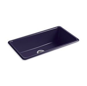 Iron/Tones® 33" x 18-3/4" x 9-5/8" top-mount/undermount single-bowl kitchen sink - K-5707-DGB