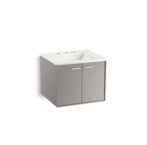 Jute® 24" wall-hung bathroom vanity cabinet - K-99539-1WT