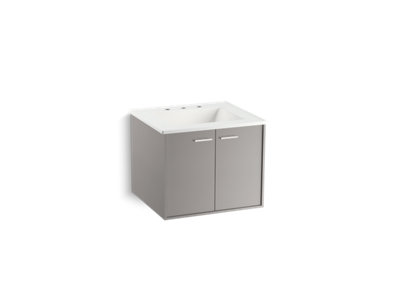 Jute® 24" wall-hung bathroom vanity cabinet - K-99539-1WT