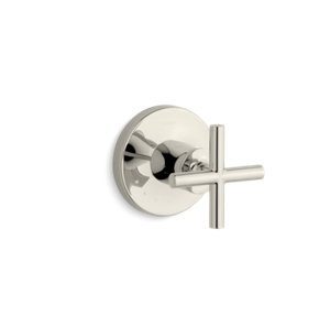 Purist® MasterShower® volume control valve trim with cross handle - K-T14490-3-SN