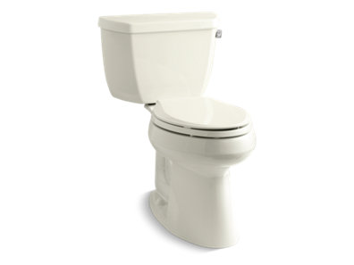Highline® Classic Comfort Height® Two-piece elongated 1.28 gpf chair height toilet with right-hand trip lever and 10" rough-in - K-3713-RA-96