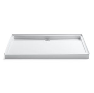 Groove® 60" x 36" alcove shower base, center drain - K-9928-0