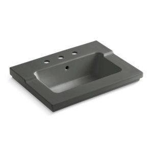 Tresham® Vanity-top bathroom sink with 8" widespread faucet holes - K-2979-8-58