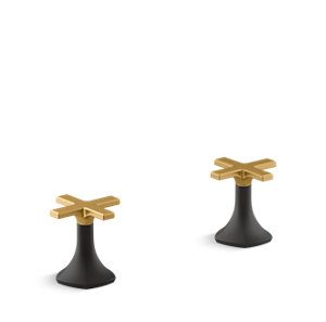Occasion Cross bathroom sink faucet handles - K-27010-3-BMB