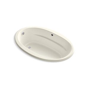 Sunward® 66" x 42" drop-in bath with Bask® heated surface - K-6346-W1-96