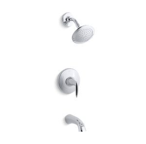 Alteo® Rite-Temp® bath and shower trim with lever handle and 2.5 gpm showerhead - K-TS45104-4-CP