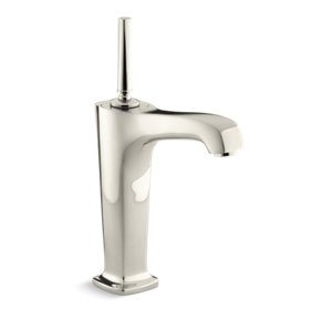 Margaux® Tall Single-hole bathroom sink faucet with 6-3/8" spout and lever handle - K-16231-4-SN