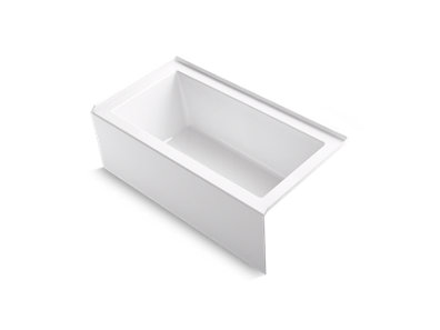 Underscore® Rectangle 60" x 32" alcove bath with integral apron, integral flange and right-hand drain - K-1957-RA-0