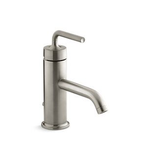 Purist® Single-handle bathroom sink faucet with straight lever handle, 1.2 gpm - K-14402-4A-BN