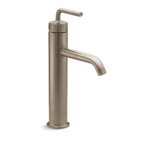 Purist® Tall single-handle bathroom sink faucet with lever handle, 1.2 gpm - K-14404-4A-BV