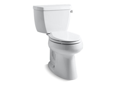 Highline® Classic Comfort Height® Two-piece elongated 1.28 gpf chair height toilet with right-hand trip lever - K-3658-RA-0