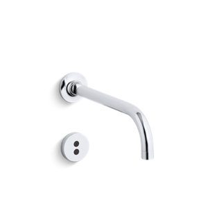 Purist® Wall-mount touchless faucet trim with Insight technology and 9" 90-degree spout, requires valve - K-T11839-CP