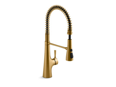 Tempered® Single-handle semi-professional kitchen sink faucet - K-24662-2MB
