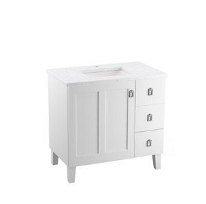 Poplin® 36" bathroom vanity cabinet - K-99533-LGR-1WA