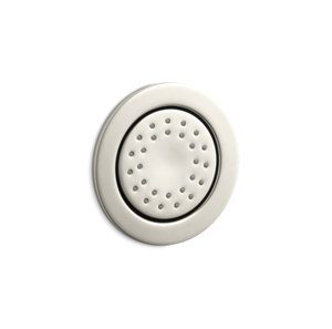 WaterTile® Round Single-function 2.0 gpm 27-nozzle body spray with stimulating spray and Katalyst® air-induction technology - K-8013-AK-SN