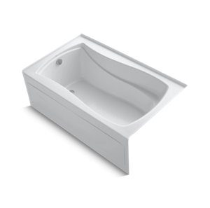 Mariposa® 60" x 36" alcove bath with integral apron, integral flange and left-hand drain - K-1242-LA-0