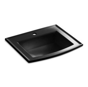 Archer® Drop-in bathroom sink with single faucet hole - K-2356-1-7