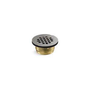 Round brass shower receptor drain - K-22675-BS