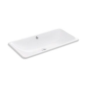 Iron Plains® Trough Rectangle Drop-in/undermount bathroom sink - K-20212-0