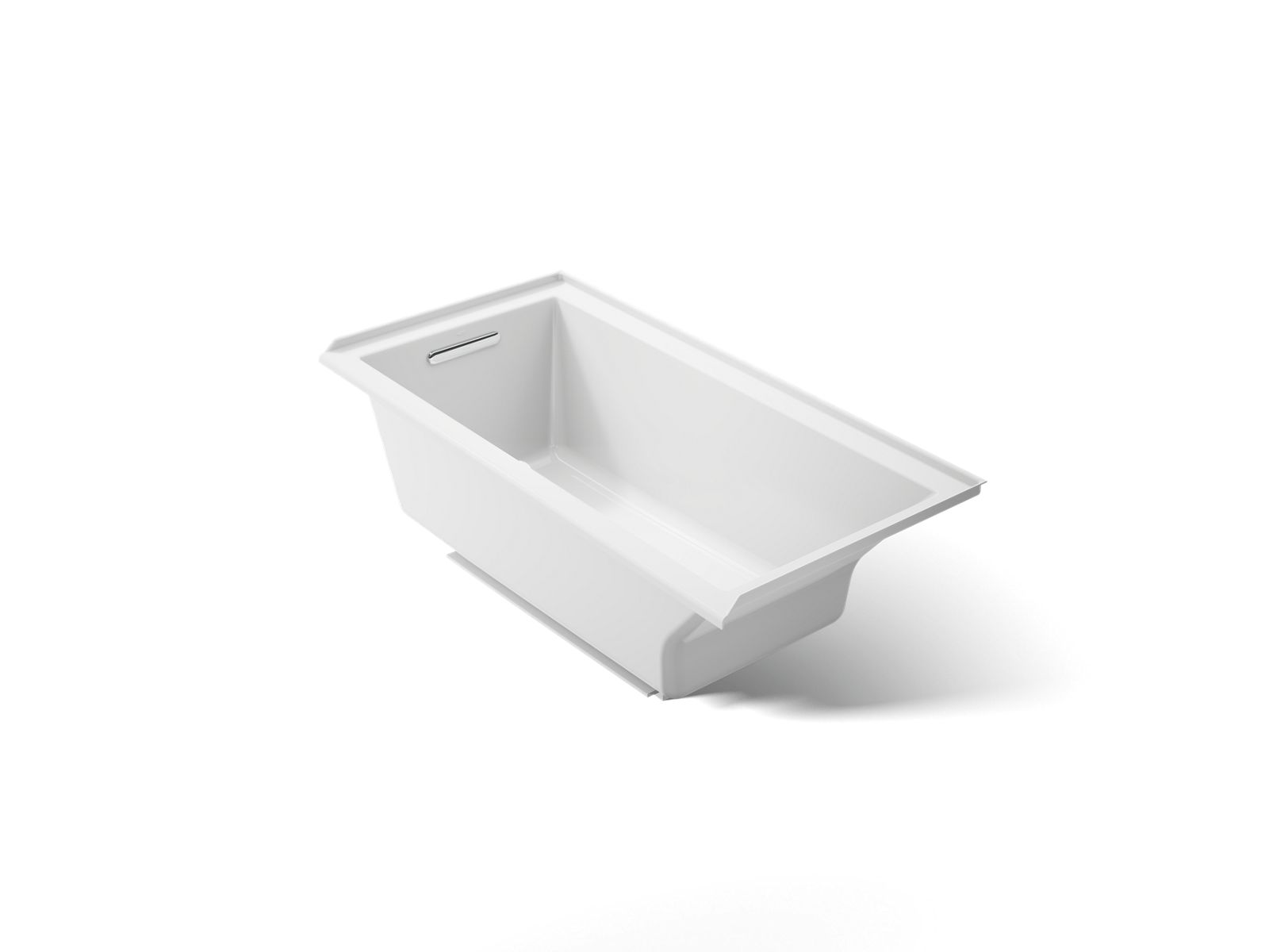 Underscore 60" x 30" alcove bath with Bask heated surface, left drain - K-1121-LW-0