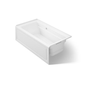 Archer 60" x 32" alcove Heated BubbleMassage air bath with Bask heated surface, right drain - K-1122-GHRAW-0