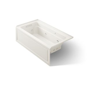Archer 60" x 32" alcove Heated BubbleMassage air bath and whirlpool, left drain - K-1122-XGHLA-96