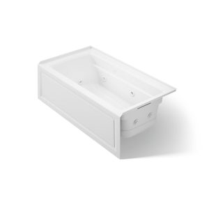 Archer 60" x 32" alcove Heated BubbleMassage air bath and whirlpool, right drain - K-1122-XGHRA-0