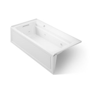 Archer 72" x 36" alcove whirlpool bath with Bask heated surface, left drain - K-1124-LAW-0