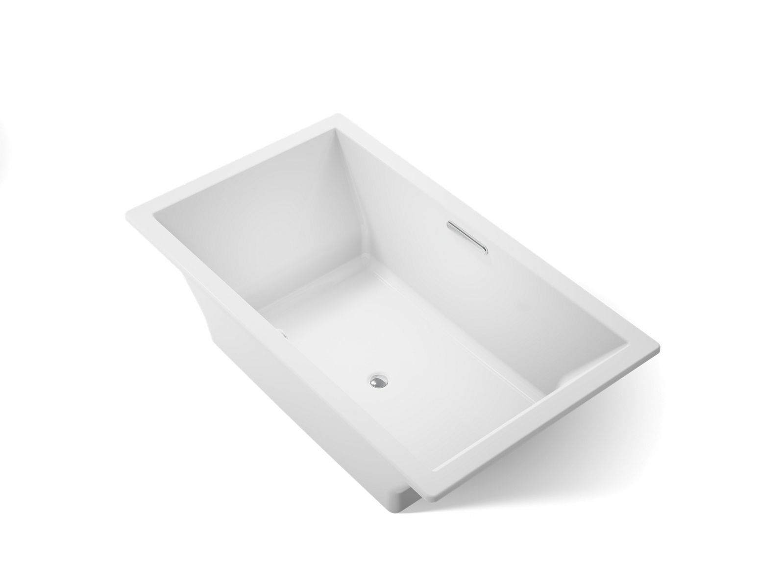 Underscore 72" x 42" drop-in bath with Bask heated surface - K-1137-W1-0
