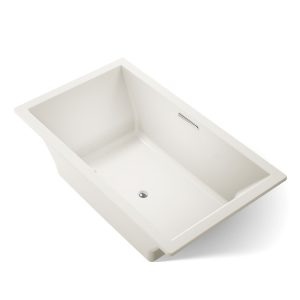 Underscore 72" x 42" drop-in bath with Bask heated surface - K-1137-W1-96