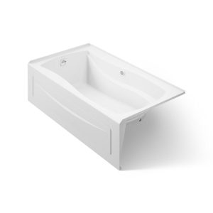 Mariposa 66" x 36" alcove Heated BubbleMassage air bath with Bask heated surface, left drain - K-1224-GHLAW-0