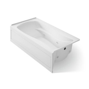 Mariposa 72" x 36" alcove whirlpool bath, right drain - K-1257-RA-0