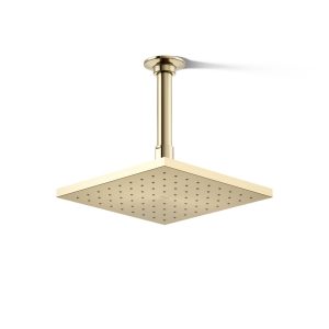 Contemporary Square 8" single-function rainhead, 1.75 gpm - K-13695-G-AF