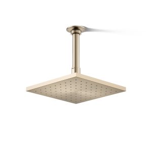Contemporary Square 8" single-function rainhead, 1.75 gpm - K-13695-G-BV