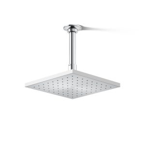 Contemporary Square 8" single-function rainhead, 2.5 gpm - K-13695-CP