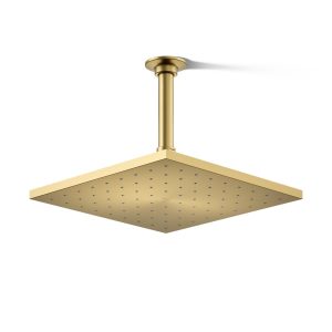 Contemporary Square 10" single-function rainhead, 2.5 gpm - K-13696-2MB