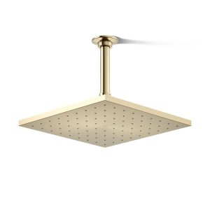 Contemporary Square 10" single-function rainhead, 1.75 gpm - K-13696-G-AF