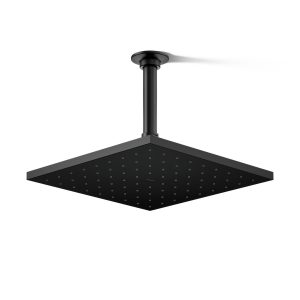 Contemporary Square 10" single-function rainhead, 1.75 gpm - K-13696-G-BL