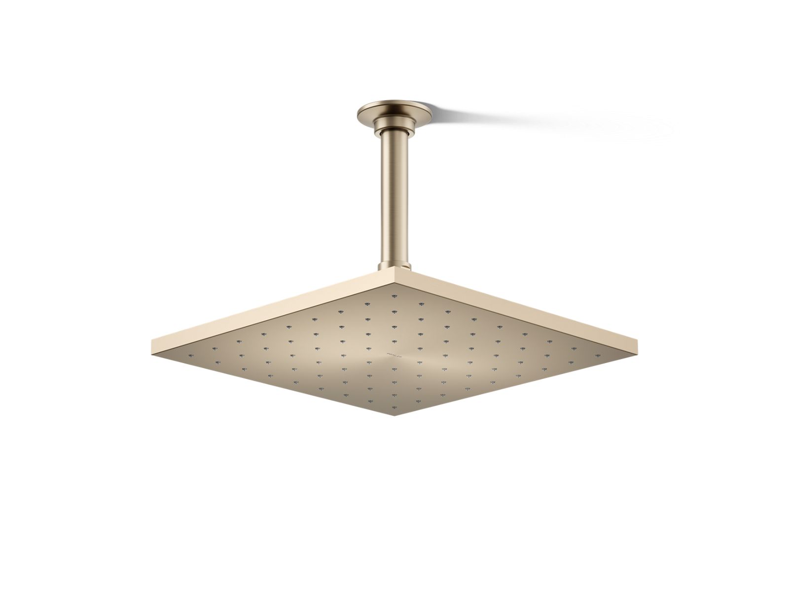Contemporary Square 10" single-function rainhead, 1.75 gpm - K-13696-G-BV