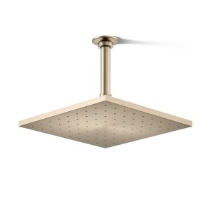 Contemporary Square 10" single-function rainhead, 2.5 gpm - K-13696-BV