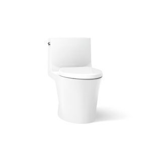 Veil Hidden cord one-piece elongated toilet with skirted trapway, dual-flush - K-1381-HC-0