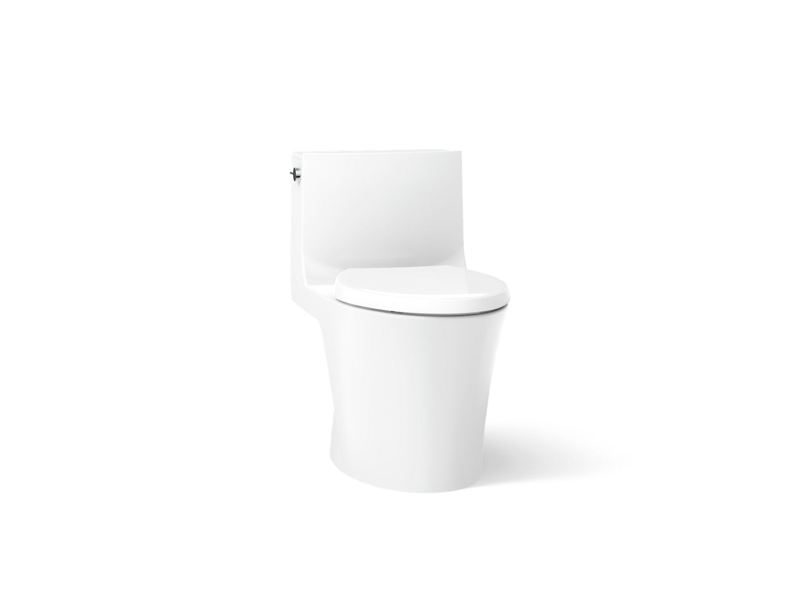 Veil Hidden cord one-piece elongated toilet with skirted trapway, dual-flush - K-1381-HC-0