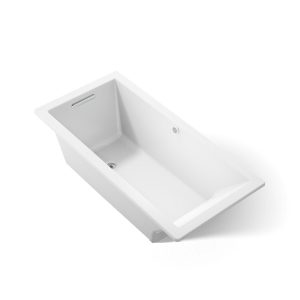Underscore 66" x 32" drop-in bath with Bask heated surface - K-1821-W1-0
