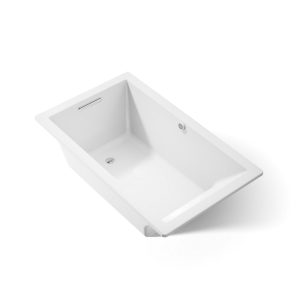 Underscore 60" x 36" drop-in bath with Bask heated surface - K-1848-W1-0