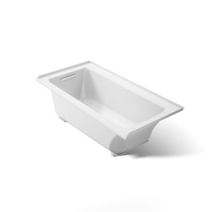 Archer 60" x 30" alcove bath with Bask heated surface, left drain - K-1946-LW-0