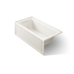 Archer 60" x 30" alcove Heated BubbleMassage air bath, left drain - K-1947-GHLA-96