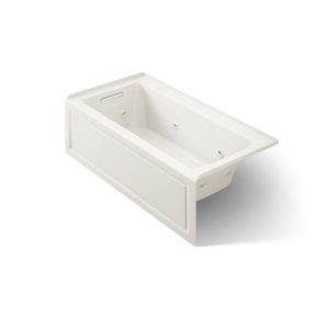Archer 60" x 30" alcove whirlpool bath, left drain - K-1947-LA-96